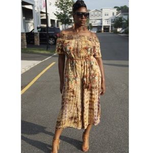 Wide leg off shoulder jumper